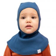 Cagula bebelusi reglabila din bumbac certificat, Kidizi blue 0-6 luni