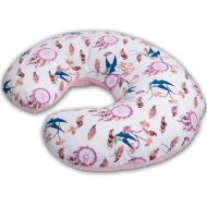 Perna pentru alaptare multifunctionala 3 in 1 Kidizi Celia Swallows, poate fi utilizat ca si suport tummy time si fotoliu bebe