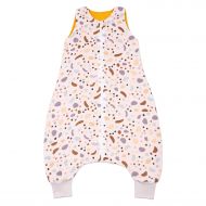 Sac de dormit cu picioare de vara din muselina 18-36 luni Kidizi Stone, 100% bumbac, 0.5 tog