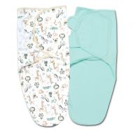Set 2 sisteme de infasat reglabil din bumbac 3-6 luni Kidizi Safari, 0.5 TOG