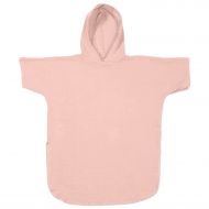 Prosop plaja - Poncho copii din muselina absorbanta Kidizi Light Pink 6-18 luni