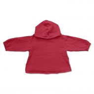 Bluza copii din muselina cu maneca lunga si gluga Kidizi Amos chilli 6-12 luni