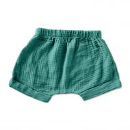 Pantaloni scurti din muselina dubla Kidizi Zuma 1-2 ani ocean