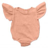 Body bebelusi din muselina cu volanase Kidizi Irma salmon 9-12 luni