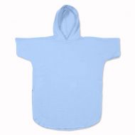 Prosop plaja - Poncho copii din muselina absorbanta Kidizi Sky Blue 6-18 luni