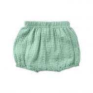 Pantaloni scurti bufanti pentru bebelusi din muselina dubla Bloomers Blair Kidizi mint 0-3 luni