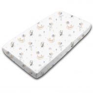 Cearceaf din bumbac cu elastic roata pentru patut 120x60 cm Kidizi Sweet Dreams