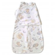 Sac de dormit bebelusi cu interior din flanel si sistem de infasare Kidizi Koala Dreams, 70 cm, 0.5 tog