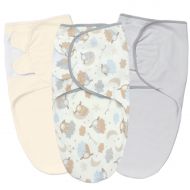 Set 3 sisteme de infasat reglabil din bumbac 0-3 luni Kidizi On a Cloud Pastel, 100% bumbac, 0.5 TOG