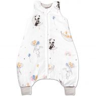 Sac de dormit cu picioare pentru copii 6-18 luni Kidizi Sweet Dreams 0.5 tog, mansete transformabile in soseta