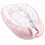 Cosulet bebelus pentru dormit Kidizi Baby Nest Cocoon 90x50 cm Fairy Clouds