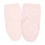 Set 2 sisteme de infasat reglabil din bumbac 0-3 luni Kidizi Elefun pink, 100% bumbac, 0.5 TOG