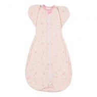 Sistem de infasat transformabil in sac de dormit, 1-6 luni Kidizi Swaddel Confort UP Elefun Pink 100% bumbac, 0.5 tog