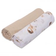 Set 2 paturici muselina 110x110 cm Kidizi Birdy, 100% bumbac