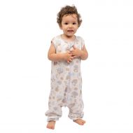 Sac dormit copii de vara din bumbac cu picioare 18-36 luni Kidizi On a Cloud Pastel, 0.5 tog