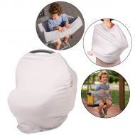 Protectie multifunctionala 5 in 1 Kidizi Grey, husa scoica auto, protectie alaptare, husa carucior cumparaturi, husa leagan bebe