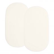 Set 2 cearceafuri din muselina dubla cu elastic roata pentru landou sau cosulet de rachita Kidizi ivory, bumbac 100%