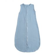 Sac de dormit de vara pentru copii din muselina dubla 18-36 luni Kidizi jeans, bumbac 100%, 0.3 tog