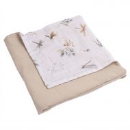 Paturica de vara din muselina dubla 110x75 cm Kidizi Dragonfly, bumbac 100%