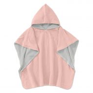 Prosop plaja - Poncho copii din muselina dubla si frotir Kidizi 2-5 ani Old Rosa