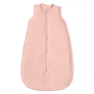 Sac de dormit de vara pentru copii din muselina dubla 0-6 luni Kidizi old rosa, bumbac 100%, 0.3 tog