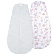 Set 2 saci dormit copii de vara 0-18 luni Kidizi Elefun Blue On A Cloud Pastel, 80 cm, 0.5 tog