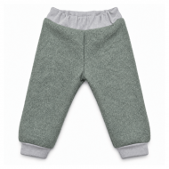 Pantaloni dublati din lana fiarta pentru copii Kidizi old mint 1-2 ani