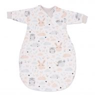 Sac de dormit copii cu maneci 0-3 luni Kidizi Forest Friends, 1 tog, bumbac 100%, pentru toamna/iarna