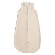 Sac de dormit de vara pentru copii din muselina dubla 3-18 luni Kidizi natur, bumbac 100%, 0.3 tog